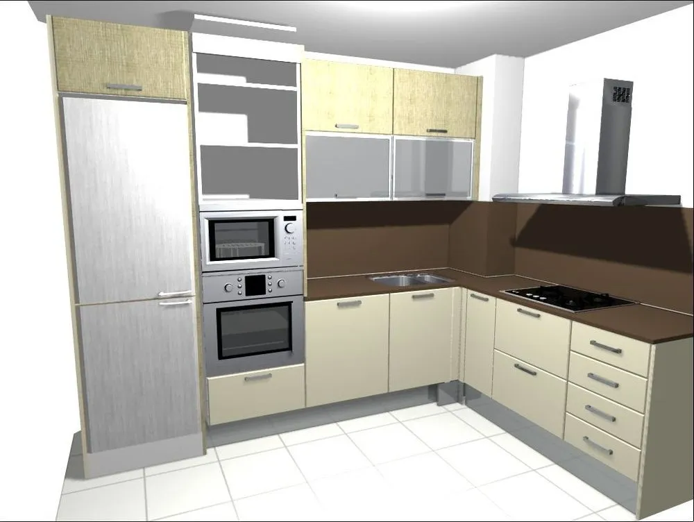 Diseño en 3D de la nueva cocina